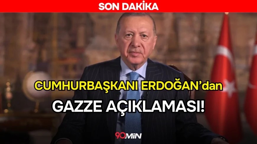 Cumhurbaşkanı Erdoğan'dan son dakika Gazze çıkışı! İnsani dramın bitmesi için dünyaya seslendi!