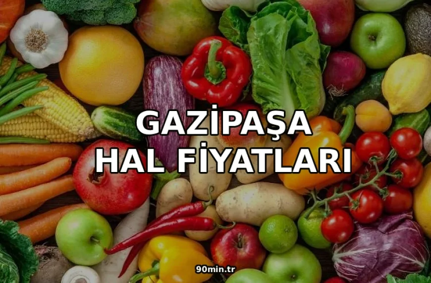 Gazipaşa Hal Fiyatları 2026 (Günlük)