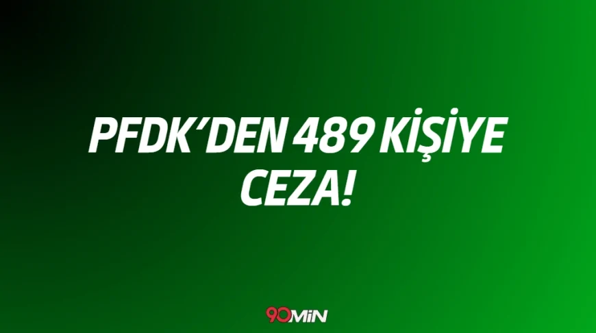 PFDK'den Bahis Soruşturmasında Ağır Fatura: 489 Kişiye Ceza