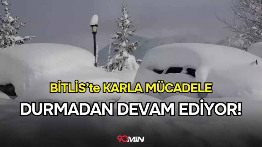 Bitlis'te Karla Mücadele Seferberliği: Ekipler 3 Bin 365 Kilometrelik Yol Ağında Görev Başında