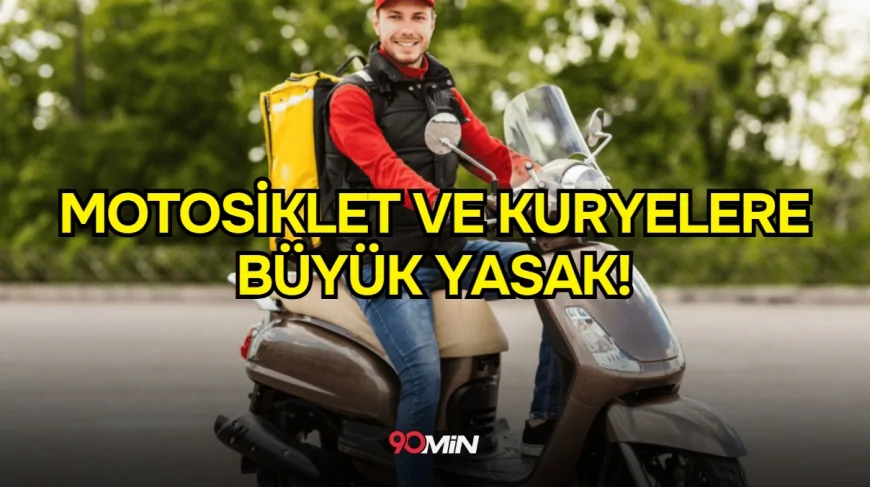 Motosiklet ve Kuryeler 12 Ocak'ta Trafiğe Çıkamayacak!