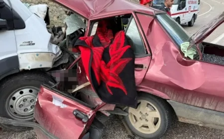 Burdur'da Trafik Kazası: Mehmet ve Ceyda Çelen Çifti Yaşamını Yitirdi