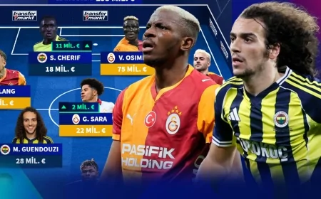 Süper Lig’in En Değerli 11’i Güncellendi: Kadro Değeri 295 Milyon Euro