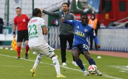 Konyaspor  Kasımpaşa Maçında Puanlar Paylaşıldı: 1-1