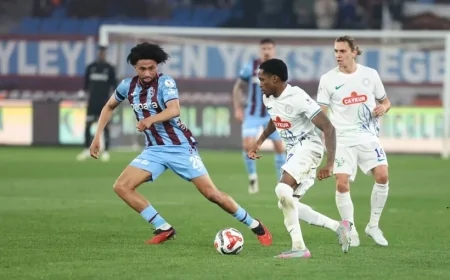 Trabzonspor Karadeniz Derbisinde Çaykur Rizespor'u Tek Golle Geçti