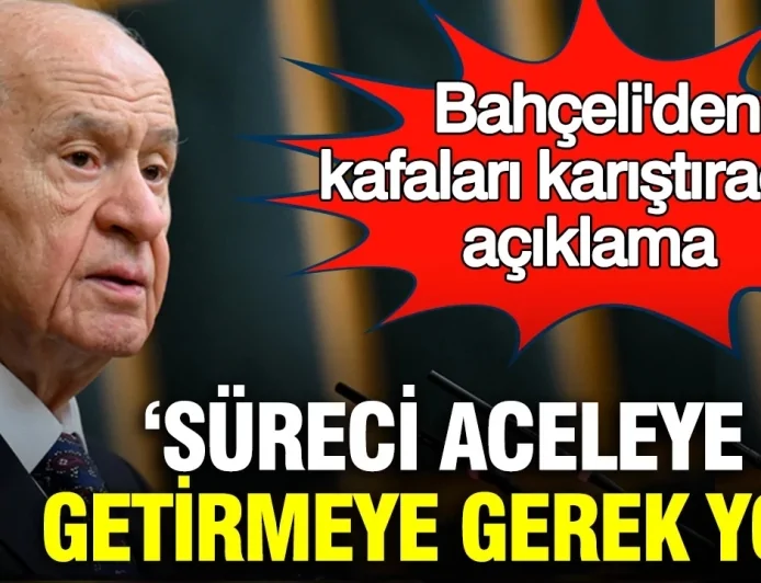 Devlet Bahçeli'den 'Terörsüz Türkiye' Süreci ve Reform Açıklaması