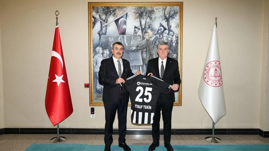 Beşiktaş Başkanı Serdal Adalı'dan Milli Eğitim Bakanı Yusuf Tekin'e Ziyaret