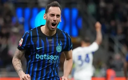 Hakan Çalhanoğlu parladı, Inter final biletini aldı