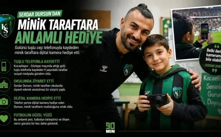 Serdar Dursun’dan minik taraftara unutulmaz jest