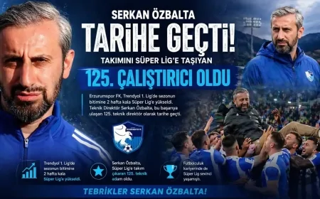 Serkan Özbalta tarihe geçti: 125. teknik adam oldu