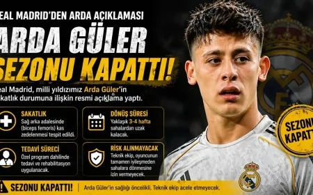 Real Madrid'den Arda Güler açıklaması
