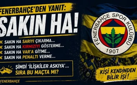 Fenerbahçe'den Galatasaray'a sert yanıt: “Sakın ha”