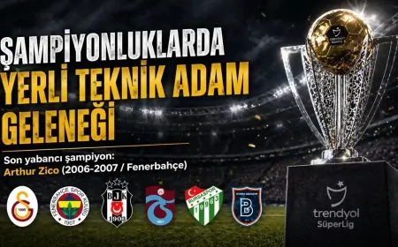 Şampiyonluklarda yerli teknik adam geleneği sürüyor