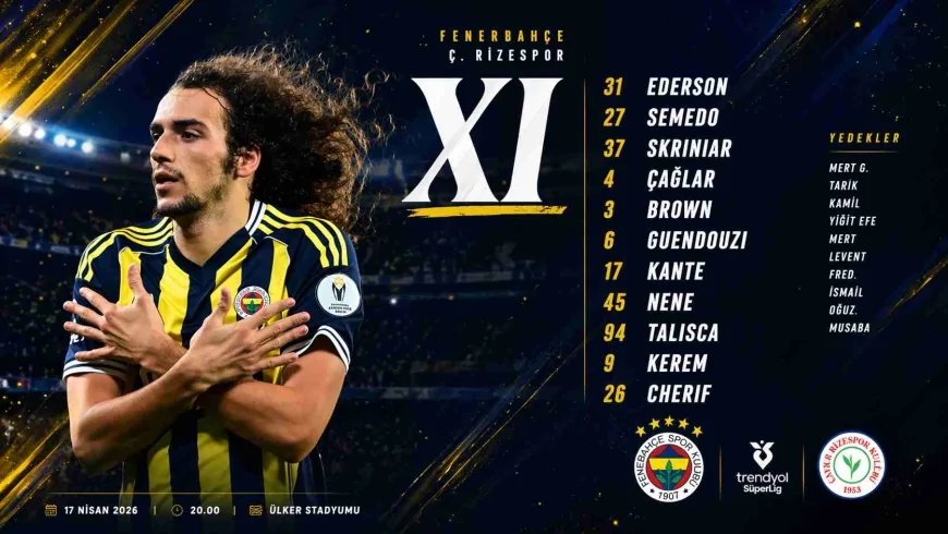 İlk 11’ler belli oldu! Fenerbahçe - Rizespor maçında kritik detaylar