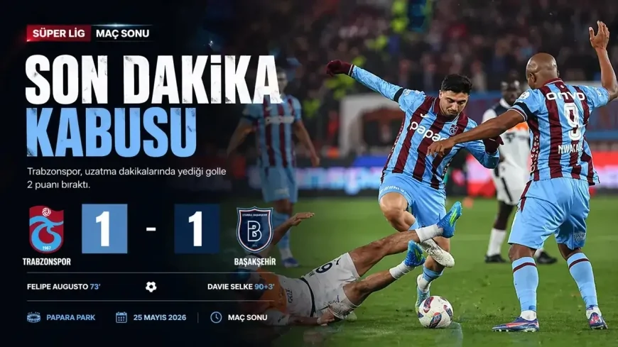 Trabzonspor’da son dakika şoku: galibiyet uzatmada gitti