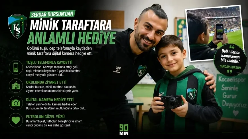 Serdar Dursun’dan minik taraftara unutulmaz jest