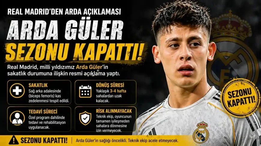 Real Madrid'den Arda Güler açıklaması