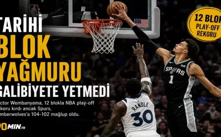 Wembanyama tarihe geçti, Spurs galibiyeti kaçırdı