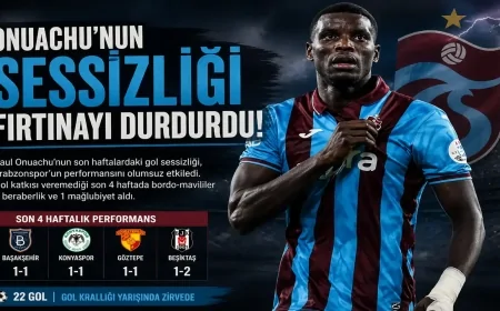 Onuachu sustu, Trabzonspor’un galibiyet serisi durdu