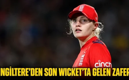 İngiltere’den son wicket’ta gelen zafer