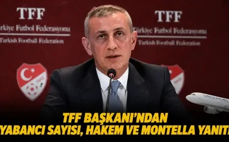 TFF Başkanı’ndan yabancı kuralı, hakem ve Montella açıklaması