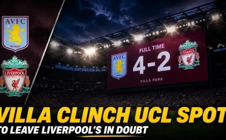Aston Villa’dan dev adım: Liverpool’u yıkıp Şampiyonlar Ligi biletini aldı