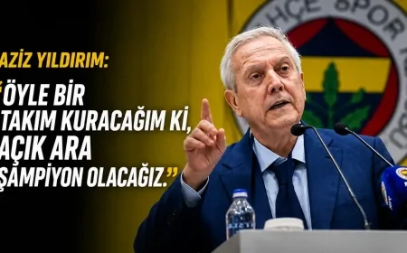Aziz Yıldırım’dan şampiyonluk çıkışı: “Öyle bir takım kuracağım ki...”